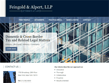 Tablet Screenshot of feingoldalpert.com